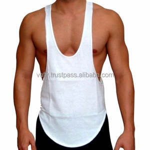 OEM personalizado de talla grande de los hombres de Fitness de algodón de punto acanalado camiseta sin mangas Casual Stringer para gimnasio entrenamiento correr Culturismo - Product Image 2