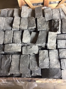 Adoquines de basalto de alta calidad de 100x100x76mm adoquines cúbicos naturales negros grises para exteriores de Vietnam Stock para uso en exteriores - Product Image 6
