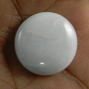 Cabujón Redondo de Jaspe Blanco Natural de 20 mm, 3.20 g, Piedra Semipreciosa IG2265 - Product Image 3