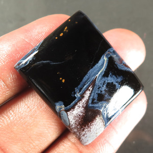 Rare Cabochon ovale PIETERSITE 100% naturel doré Piéces piétersite polies et lisses Mélange de formes et de tailles pour la fabrication de bijoux - Product Image 3