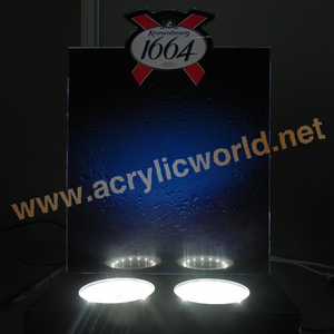ตู้เก็บไวน์อะคริลิค Led/อะคริลิค Led สามขวดตู้โชว์ไวน์เคาน์เตอร์แสดงไวน์ - Product Image 4