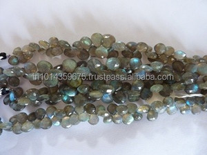 Cuentas sueltas de cantidad personalizada-Labradorita Blue Fire Power Flash Pera Gemstone Strand Labradora Stone Beads - Product Image 5