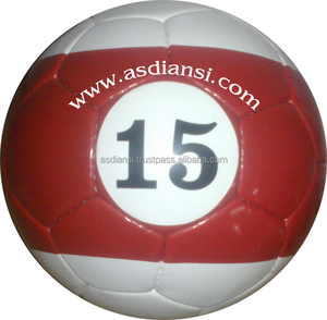Logotipo impreso personalizable Snooker Pool Balón de fútbol Concepto híbrido de fútbol y billar para entusiastas del deporte