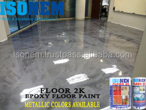 สารเคลือบพื้นอีพ็อกซี่เมทัลลิก ISONEM  แบบน้ำ  ทาด้วยแปรง  ยึดเกาะดีเยี่ยม  ความเข้มข้นของสารประกอบ 100%  สีทอง เงิน บรอนซ์ - Product Image 5
