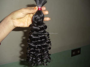 Unprocessed Indian spring curly BULK hair for Braids.. - Product Image 2