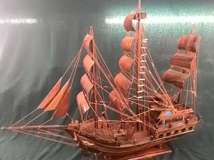 ไม้ธรรมชาติเสร็จรุ่นเรือหัตถกรรม/ไม้ของเล่นเรือ - Product Image 3