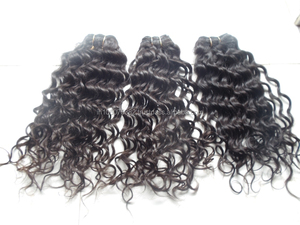 Precios de fábrica en cabello Remy de trama de máquina rizada profunda India sin procesar hecho de cabello humano - Product Image 3