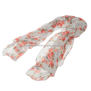 Bufanda personalizada con estampado de flores para mujer, viscosa Modal, otras bufandas y chales, accesorios de moda más nuevos, las mejores bufandas hechas a mano - Product Image 6