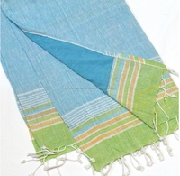 Paréos de plage RM172 en coton uni à séchage rapide, écologiques, toutes saisons, couleurs personnalisables, exportateur en Inde.