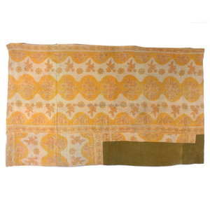 Kantha Quilt Gudari GD067 Fait à la Main Indien Réversible Heavy Throw Old Sari Blanket Patch Work with Cotton Filling - Product Image 3