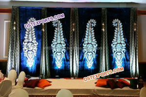 Fondo de boda india, telón bordado a mano, cortinas de bollwood - Product Image 2