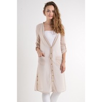 Frau Kleid Strickjacke