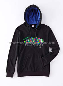 เสื้อกันหนาวมีฮู้ดแบบสวมหัวของผู้ชายผ้าฝ้ายรุ่น2024มีโลโก้พิมพ์ลายป้องกันรอยยับ - Product Image 4