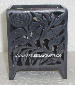 Soapstone Aroma <b>Oil</b> Lamp, Handmade Decorative <b>Oil</b> <b>Diffuser</b> - Product Image 1