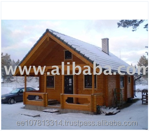 Log Cabin ชุดบ้านไม้สไตล์วันหยุด,ชุด Prefab "ประตูหน้าต่างไม้กระจกประหยัดพลังงานสีเขียวเคลือบสองชั้นต้นทุนต่ำ Co2เป็นกลาง - Product Image 2