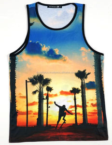 custom oem digital 3d printed sublimated tank top <b>running</b> <b>singlets</b> - Product Image 5