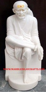 Marble <b>Stone</b> Sai Baba Statue - Product Image 5