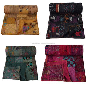 ผ้านวม Kantha ปักด้วยมือ,แบบอินเดีย - Product Image 2