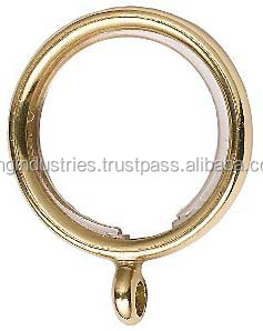 Omg Industries <b>Curtain</b> Ring Without <b>Eyelet</b> Brass Polished 38 mm Inner Diameter <b>Curtain</b> <b>Pole</b> Ring Half <b>Curtain</b> Ring - Product Image 4