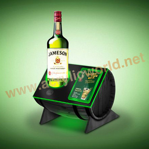 Présentoir de bouteille de vin acrylique de bureau d'usine/présentoir de vin de 5 bouteilles - Product Image 3