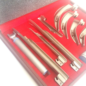 <strong>Laryngoscope</strong> <strong>Miller</strong>+Macintosh <strong>Conventional</strong> Diagnosis examination Medical 8pcs Set - Product Image 2