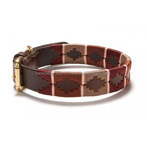 Collier de luxe pour animaux de compagnie personnalisé respirant doux pour la peau colliers de chien en cuir véritable avec boucle en argent pour animaux de compagnie fabricant - Product Image 1