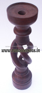 Soporte de vela de madera Vintage hecho a mano hogar sala de estar boda fiesta cumpleaños Navidad portavelas decorativo otras linternas - Product Image 4