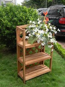 ชั้นวางของไม้กระถินเทศคุณภาพสูงสามชั้นอเนกประสงค์สำหรับห้องน้ำ ชั้นวางผ้าขนหนู ชั้นวางผ้าเช็ดตัวชายหาดแบบอิสระ - Product Image 4