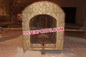 Doli/Palki de mariage dernier cri pour la mariée, Doli de mariage blanc motif paon, Doli de mariage argenté motif cygne - Product Image 6