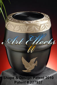 Urna crematoria de latón ecológica de lujo de estilo europeo con diseño personalizable Capacidad de 200/220 pulgadas cúbicas para entierro - Product Image 3