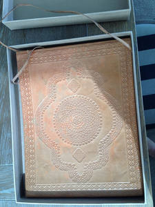 Custom Made <b>Tree</b> of Life Leather Journals with 7 Chakra Stones in Green Colors - Product Image 4