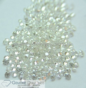 Lote de Diamantes Sueltos con Corte Brillante Redondo, Diamantes Blancos 100% Genuinos, Gemas de Joyería, Diamantes Gemone, Color Blanco Natural - Product Image 3