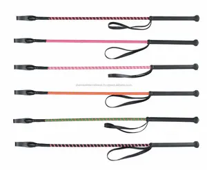 Shemax Multi Spiral Bright 65cm Short Jumping Schooling Horse Riding Whip/Crop