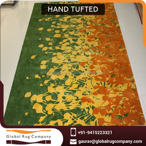 Tapis en laine à poils hauts moderne touffeté à la main Tapis abstrait de taille personnalisée pour la décoration mur à mur de la maison et du bureau - Product Image 4