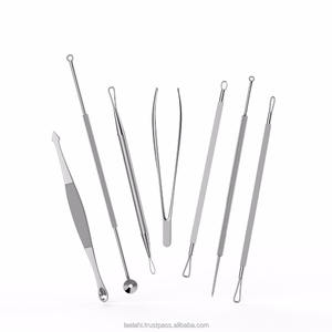 ชุดอุปกรณ์กำจัดสิว 7 ชิ้น ทำจากสแตนเลส สำหรับกำจัดสิวหัวขาว สิวอักเสบ สิวหัวดำ และสิวอุดตัน - Product Image 3