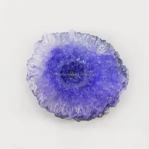 Natural Purple Solar Druzy 16X18mm Fancy Cabochon 1.74 Gms Loose Gemstone