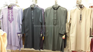 Traje de Kurta Shalwar bordado paquistaní para hombre, elegante Lehenga étnico de seda y algodón para adultos y niñas, traje de fiesta - Product Image 4