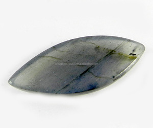 Pierres précieuses authentiques en Labradorite, amples, pour la fabrication de bijoux, 38x16mm, 25.80 carats - Product Image 2