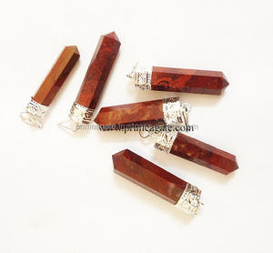 Atractivos colgantes de lápiz de jaspe rojo a la venta | Prime Agate Exports | India - Product Image 1