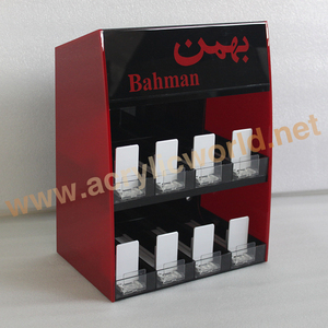 Exhibición de cigarrillos personalizada, vitrinas de cigarrillos de acrílico rojo led - Product Image 6