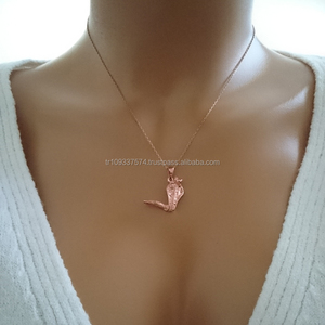 Collier pendentif en or massif 14K, grand serpent Cobra, bijoux d'animaux Safari naturels, bijoux en or 14k, vente en gros, amoureux des animaux en or véritable - Product Image 4