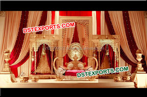 Latest Wedding Carved <b>Backdrop</b> Stage Wedding <b>Backdrop</b> <b>Frame</b> Stage Wedding Golden <b>Backdrop</b> <b>Frames</b> - Product Image 6