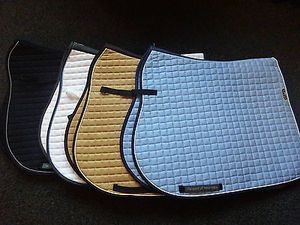 Cotton Blend Quilted Lightweight Breathable Sweat-Absorbing HD <b>Foam</b> Filling All-Purpose Saddle <b>Pad</b> for Horse Riding Daily - Product Image 4