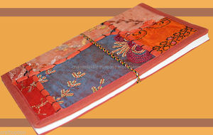 HAND MADE PAPER ECO FRIENDLY JOURNAL DIARY FROM INDIA HAND EMBROIDERED <b>COVER</b> Stylish yet Elegant Journal/Diary Paper Wholesale - Product Image 5