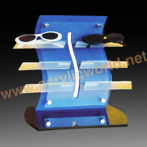 Comptoir personnalisé au détail acrylique lunettes présentoir étagère avec crochets métalliques pour lunettes - Product Image 2