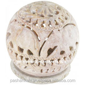 Porte-bougie décoratifs en pierre ollaire, magnifiques - Product Image 1