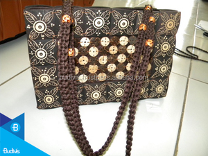 <b>Cheap</b> Ethnic Style <b>Handbag</b> Shoulder Bag Handmade Coconut - Product Image 4