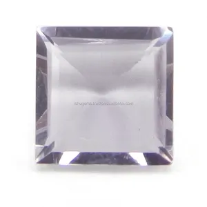 Natural Rose De France Pink Amethyst 9x9mm Square Cut 2.7 Cts Loose Gemstone für For Bezel Setting IG4595