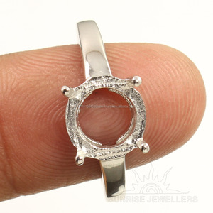 Antiguo Art Deco 8x10mm forma ovalada piedra 925 plata esterlina boda compromiso nupcial sólido anillos de diamantes naturales - Product Image 1