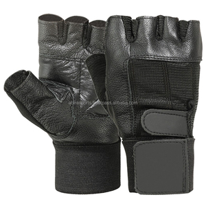 Unisex Smart Fitness Guantes de medio dedo para el gimnasio y los Deportes incluyendo levantamiento de pesas Hecho de cuero - Product Image 1